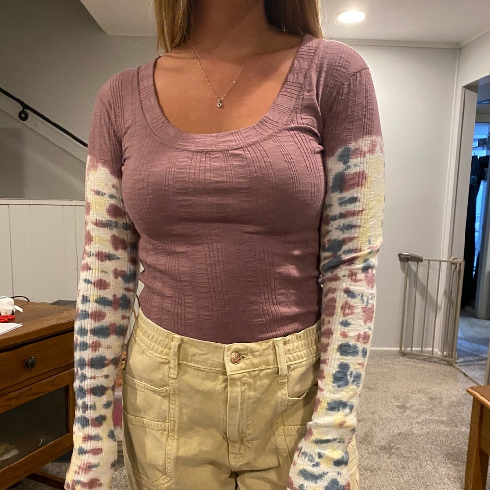 Free People Tie Dye Long Sleeve